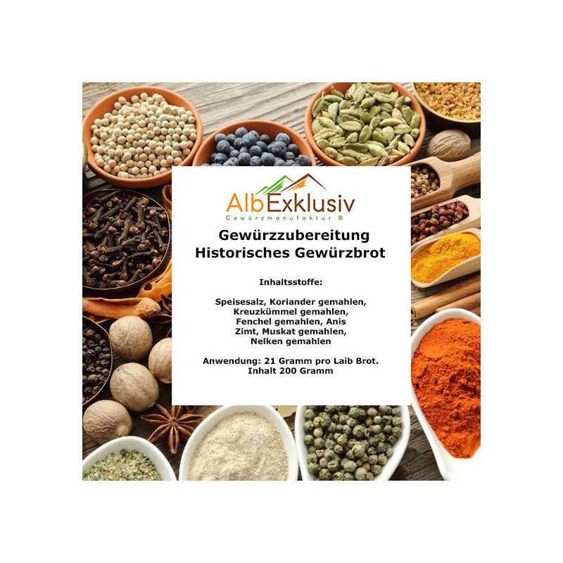 Gewürzzubereitung: Historisches Gewürzbrot