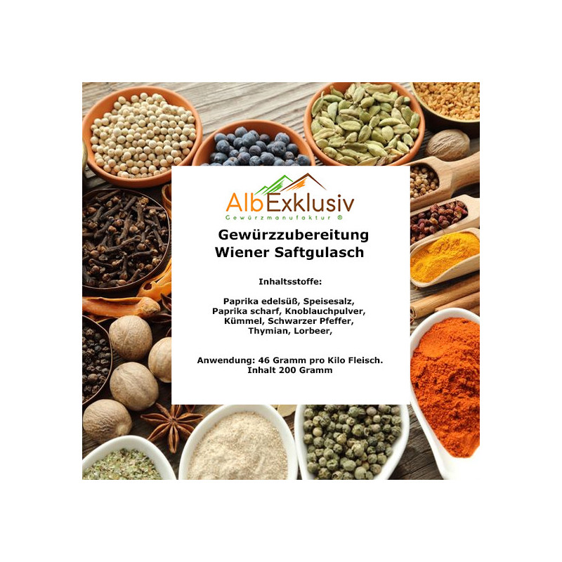 Gewürzzubereitung Wiener Saftgulasch