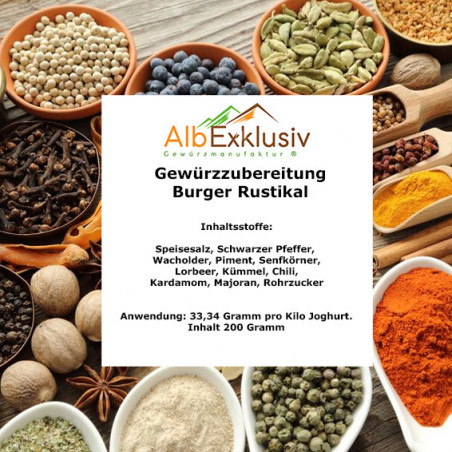 Gewürzzubereitung Burger Rustikal