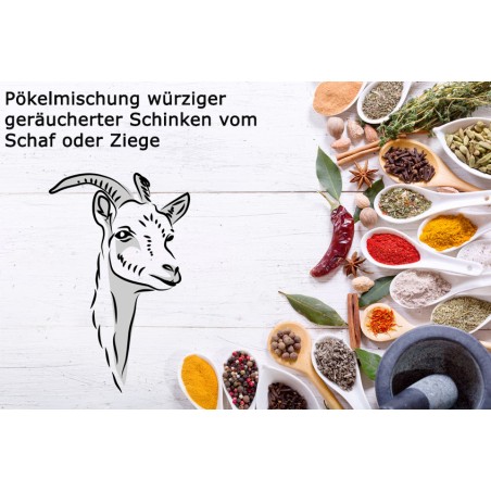 Pökelmischung Kümmelschinken Schaf/Ziege für 4 Kilo Fleisch Deutsche Handarbeit